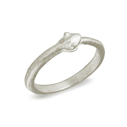 The Three-Headed Serpent Sterling Silver Snake Ring